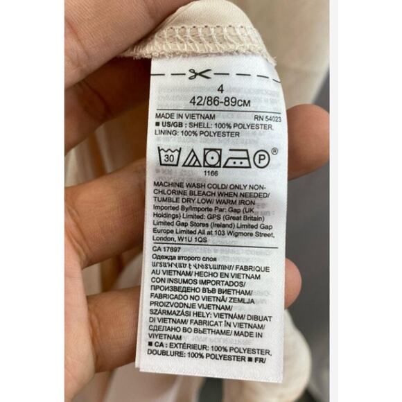 Banana Republic Champaigne Butter Gold Slip Dress - Size 4 - Wedding Ready $220 - Picture 3 of 4